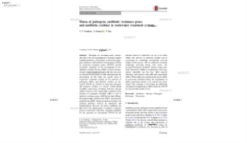 Status of pathogens, antibiotic resistance genes and antibiotic residues in wastewater treatment systems